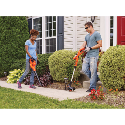 Max* String Trimmer/Edger & Hard Surface Sweeper Combo Kit, 10", Battery Powered, 20 V Equipex