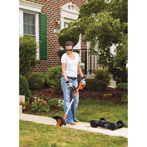 Ensemble de tondeuse compacte sans fil 3 en 1 20 V Max*, Pouss&eacute;e, &agrave; pile, Largeur de coupe 12" Equipex