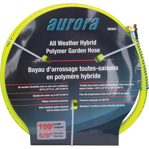 Hybrid Garden Hose, Copolymer, 5/8" dia. x 100' Equipex