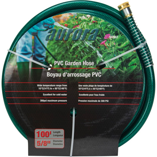 Garden Hose, PVC, 5/8" dia. x 100' Equipex