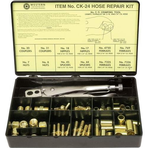 Hose Repair Kit, Brass Equipex