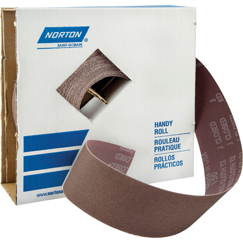 Rouleaux d'atelier - Rouleaux pour l'atelier Metalite K225, Oxyde d'aluminium, 2" la x 150' lo, Grain 400 Equipex