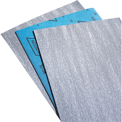 Papier abrasif en feuilles de papier - No-Fil Durite A475, 9" x 11", Grain P80-B, Carbure de silicium Equipex