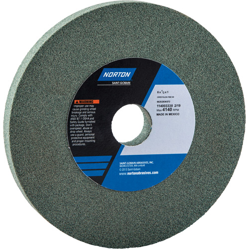 Bench Grinding Wheels - Gemini, 6" x 1/2", 1" Arbor Equipex