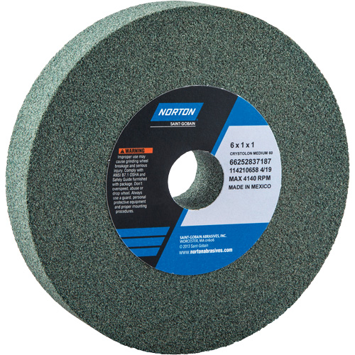 Bench Grinding Wheels - Gemini, 6" x 1", 1" Arbor Equipex