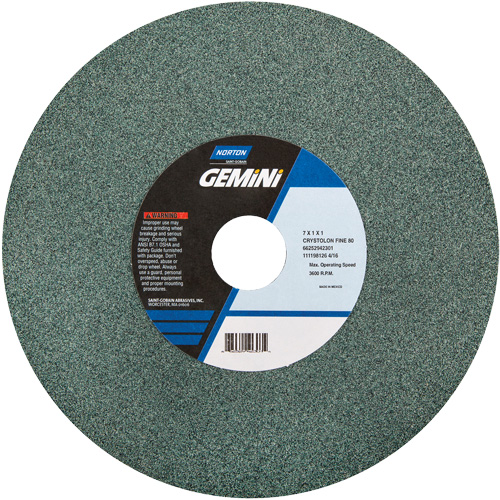 Bench Grinding Wheels - Gemini, 6" x 1", 1" Arbor Equipex