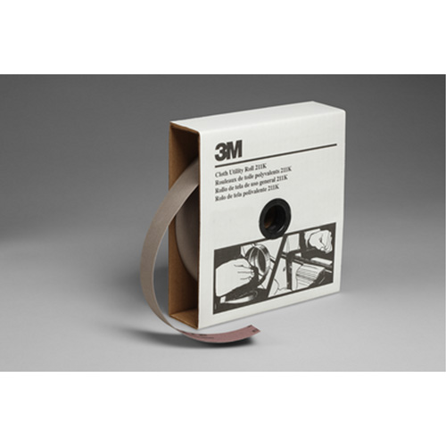 Utility Roll 211K, Aluminum Oxide, 1-1/2" W x 150' L, 220 Grit Equipex