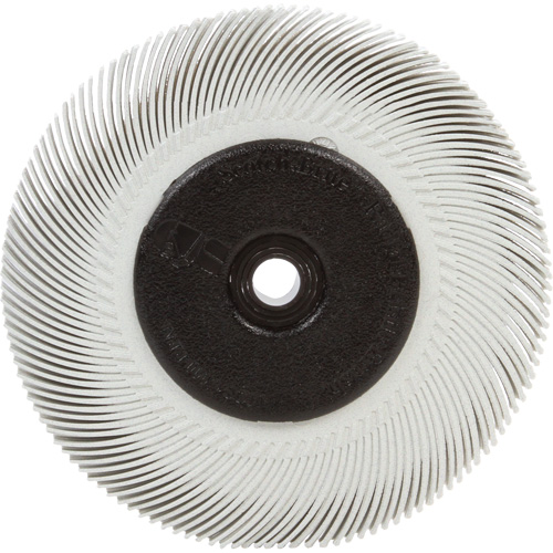 Brosse radiale en soies Scotch-Brite, C&eacute;ramique, Grain 120, 6" dia. Equipex