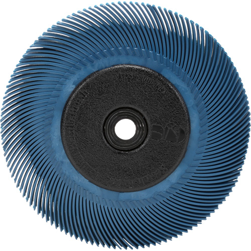 Brosse radiale en soies Scotch-Brite, C&eacute;ramique, Grain 400, 6" dia. Equipex