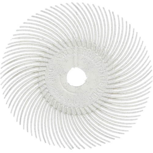 Meule en soie radiale Scotch-Brite, Oxyde d'aluminium, Grain 120, 3" dia. Equipex