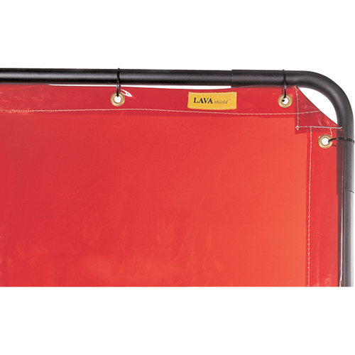 Rideau Lavashield, 68,5" x 68,5", Transparence &eacute;lev&eacute;, Orange Equipex