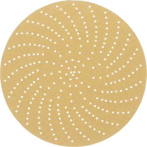Hookit Clean Sanding Disc, 6" Dia., P120 Grit, Aluminum Oxide, C-Weight Equipex