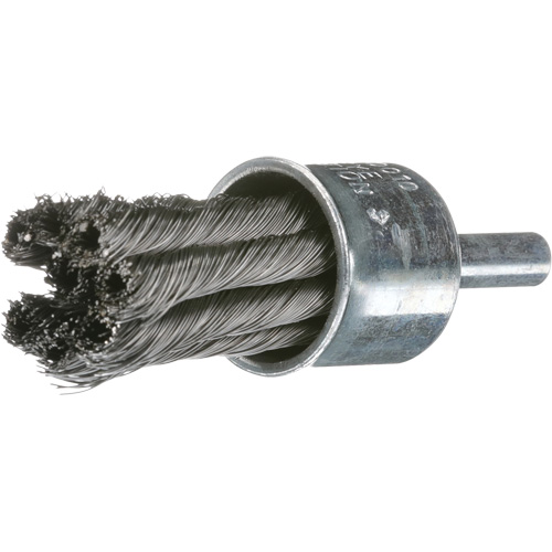 Brosses mont&eacute;es &agrave; fils nou&eacute;s, 1" dia., dia. Des fils 0,02", Tige 1/4" Equipex