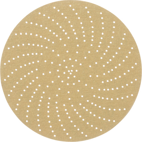 Hookit Clean Sanding Disc, 6" Dia., P320 Grit, Aluminum Oxide, C-Weight Equipex