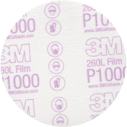 Hookit Finishing Film Disc, 5" Dia., P1000 Grit, Aluminum Oxide Equipex