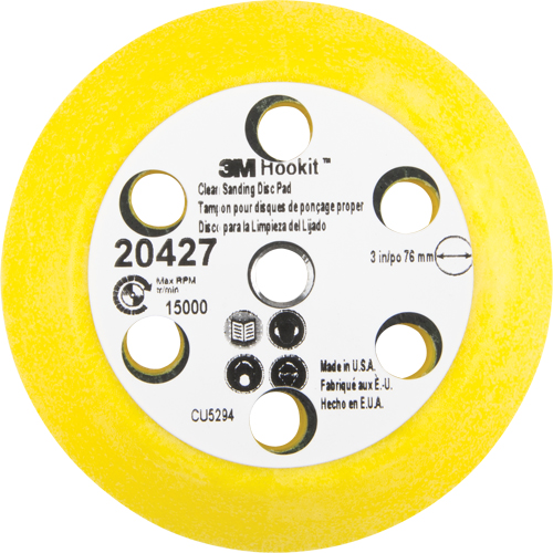 Ensemble pour disque de ponçage net Hookit, dia 3" Equipex