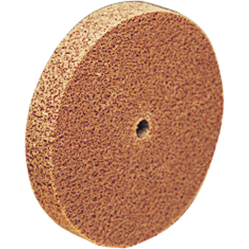 Meule d'abrasion et de polissage unitaris&eacute;e Scotch-Brite, 6" x 1/8", Arbre de 1/2", Grain de Cors&eacute;, Oxyde d'aluminium Equipex