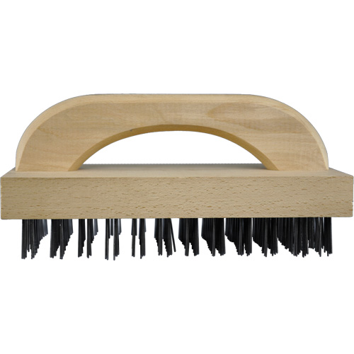Brosses bloc de boucher &agrave; fils plats, Fil en acier plat, 8 x 12 rangs de fils, Longueur 9" Equipex