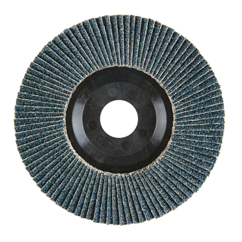 Disque &agrave; lamelles, 4-1/2" x 7/8", Type 27, Grain 40, Zirconium Equipex