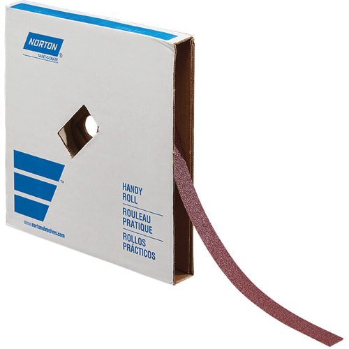 Metal Sanding Roll, Aluminum Oxide, 1" W x 150' L, 60 Grit Equipex