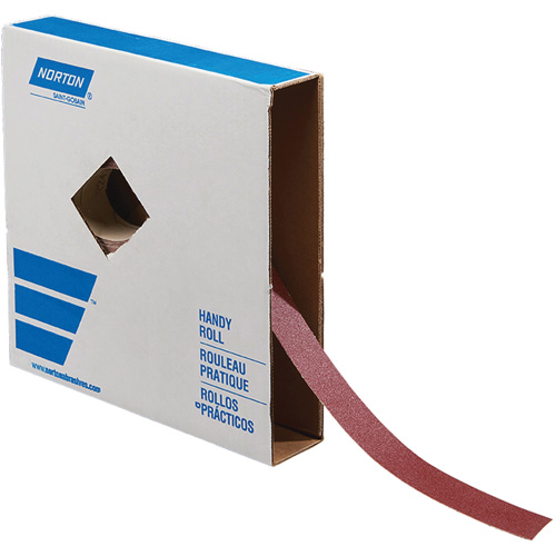 Metal Sanding Roll, Aluminum Oxide, 1-1/2" W x 150' L, 120 Grit Equipex