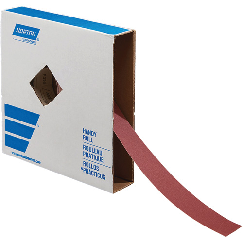 Metal Sanding Roll, Aluminum Oxide, 2" W x 150' L, 60 Grit Equipex