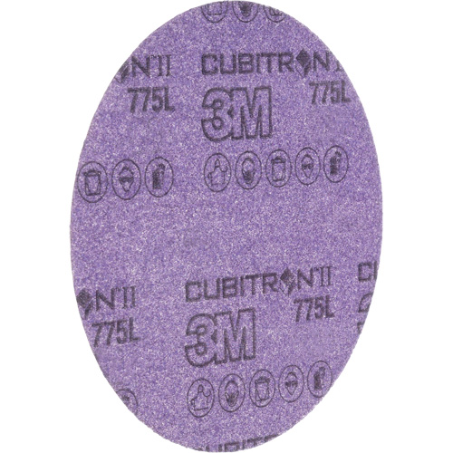3M Hookit Film Disc, 6" Dia., 320+ Grit, Ceramic, C-Weight Equipex