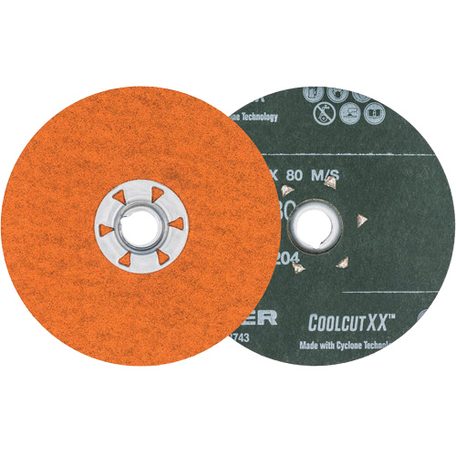 Disque de sablage Coolcut XX, 4-1/2" dia., Grain 80, C&eacute;ramique Equipex