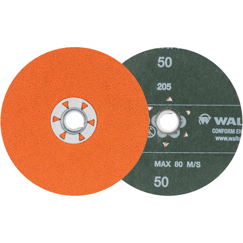Coolcut XX Sanding Disc, 5" Dia., 50 Grit, Ceramic Equipex