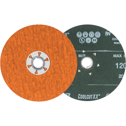 Coolcut XX Sanding Disc, 5" Dia., 120 Grit, Ceramic Equipex