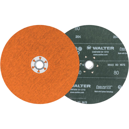 Coolcut XX Sanding Disc, 7" Dia., 80 Grit, Ceramic Equipex