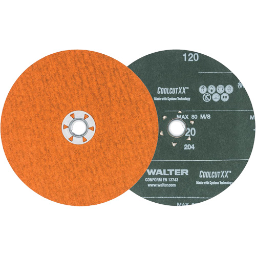 Coolcut XX Sanding Disc, 7" Dia., 120 Grit, Ceramic Equipex