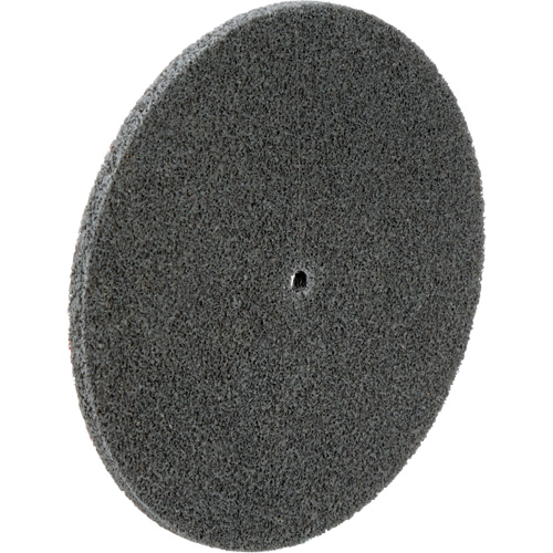 Scotch-Brite EXL Unitized Wheel, 6" x 1/4", 1/4" Arbor, Fine Grit, Silicon Carbide Equipex