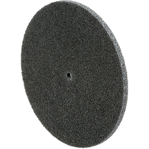 Scotch-Brite EXL Unitized Wheel, 6" x 1/4", 1/4" Arbor, Fine Grit, Silicon Carbide Equipex