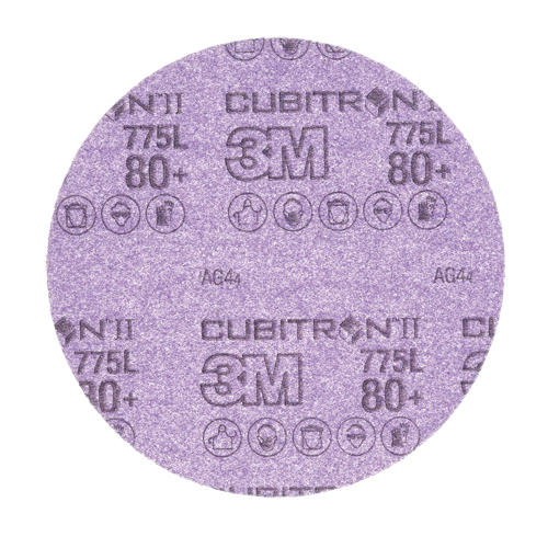 Cubitron II Stikit Film Disc Roll, 6" Dia., 80+ Grit, Ceramic Equipex