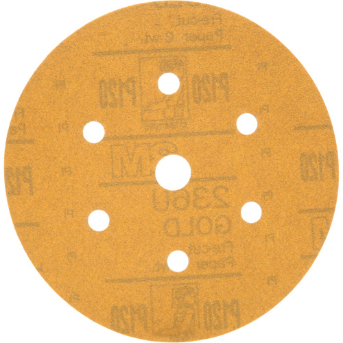 Disque de ponçage antipoussi&egrave;re Hookit, dia 6", Grain P120, Oxyde d'aluminium, Poids C Equipex
