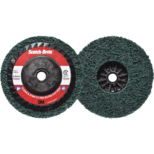 Scotch-Brite Clean & Strip XT Pro Extra Cut Disc, 5" Dia., Extra Coarse Grit, Aluminum Oxide Equipex