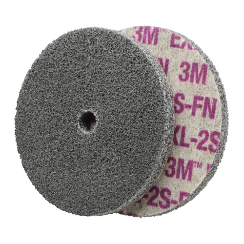 Scotch-Brite EXL Unitized Wheel, 6" x 1/4", 1/4" Arbor, Fine Grit, Aluminum Oxide/Ceramic/Zirconium Equipex