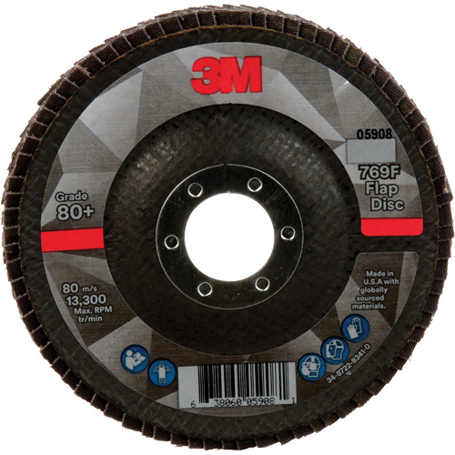 769F Quick Change Flap Disc, 4-1/2" x 7/8", Type 29, 80+ Grit, Ceramic Equipex