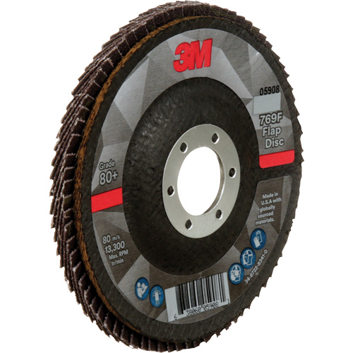 769F Quick Change Flap Disc, 4-1/2" x 7/8", Type 29, 80+ Grit, Ceramic Equipex