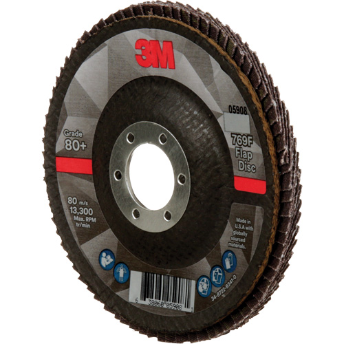 769F Quick Change Flap Disc, 4-1/2" x 7/8", Type 29, 80+ Grit, Ceramic Equipex
