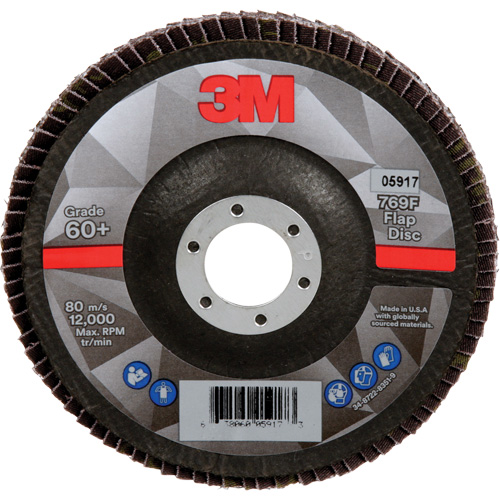 769F Quick Change Flap Disc, 5" x 7/8", Type 29, 60+ Grit, Ceramic Equipex
