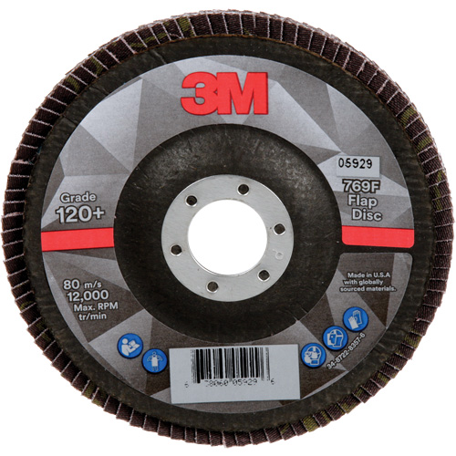 769F Quick Change Flap Disc, 5" x 7/8", Type 29, 120+ Grit, Ceramic Equipex