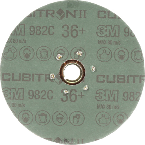 Cubitron II 982C Fibre Disc, Ceramic, 36+, 5" Dia Equipex