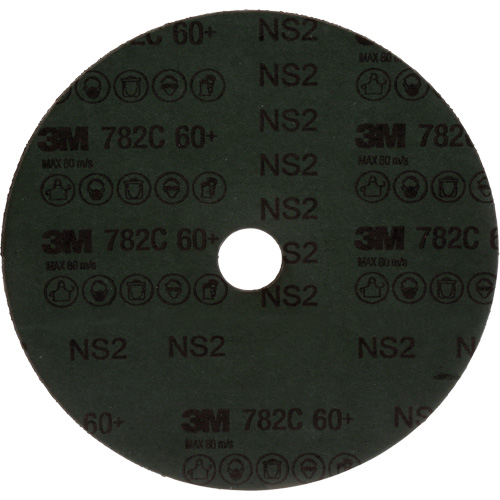 Disque en fibre 782C, C&eacute;ramique, 60+, 7" Dia x 7/8" Arbre Equipex