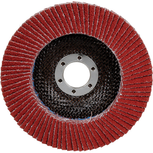Cubitron II 969F Flap Disc, 5" x 7/8", Type 27, 40+ Grit, Ceramic Equipex