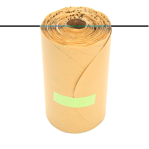 Stikit Gold Paper 216U Disc Roll, Aluminum Oxide, 6" W x 87' L, P400 Grit Equipex