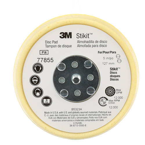 Tampon en disque de finition &agrave; profil bas 77855 Hookit Equipex