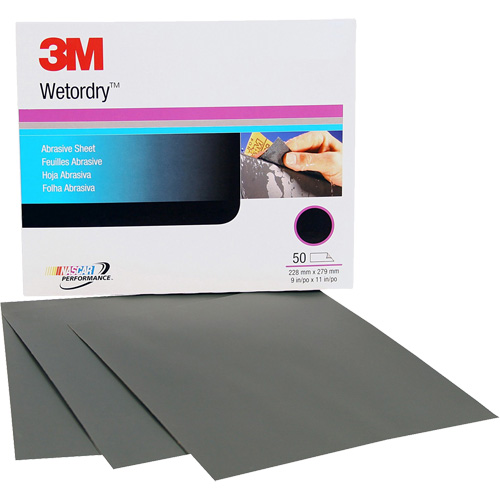 Wetordry Abrasive Sheet, 9" x 11", P500 Grit, Aluminum Oxide Equipex