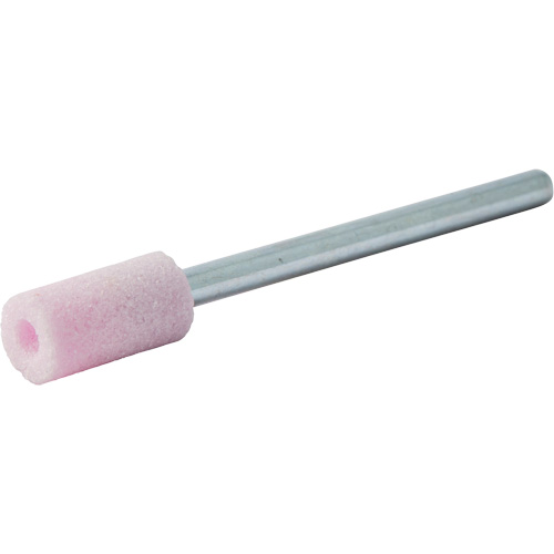 Vitrified Bond Mounted Point, B135, Aluminum Oxide, 1/4" Dia., 1/2" L, 80 Grit Equipex